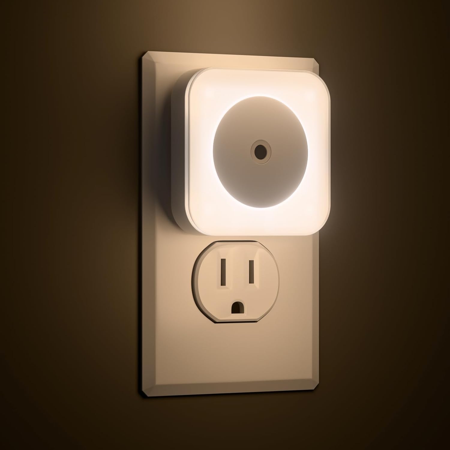 Lampă LED de noapte cu senzor de lumină (6 buc)